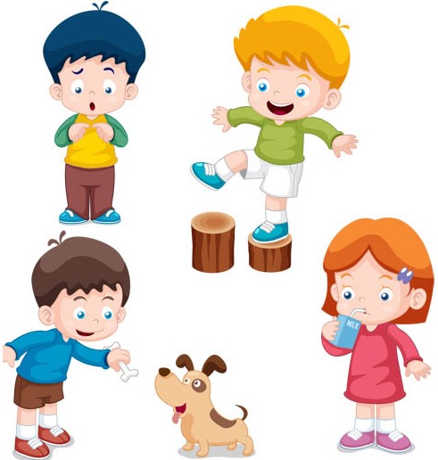 491x516 Cute Children Vector Ai Format Free Vector Download