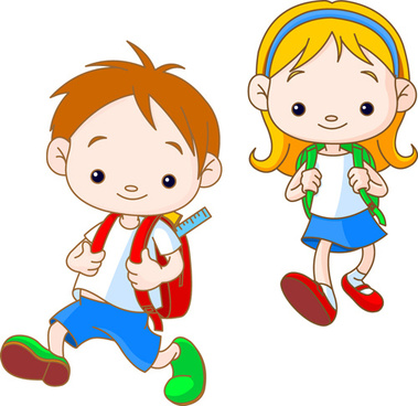 379x368 Free School Children Vector Graphic Free Vector Download (2,135