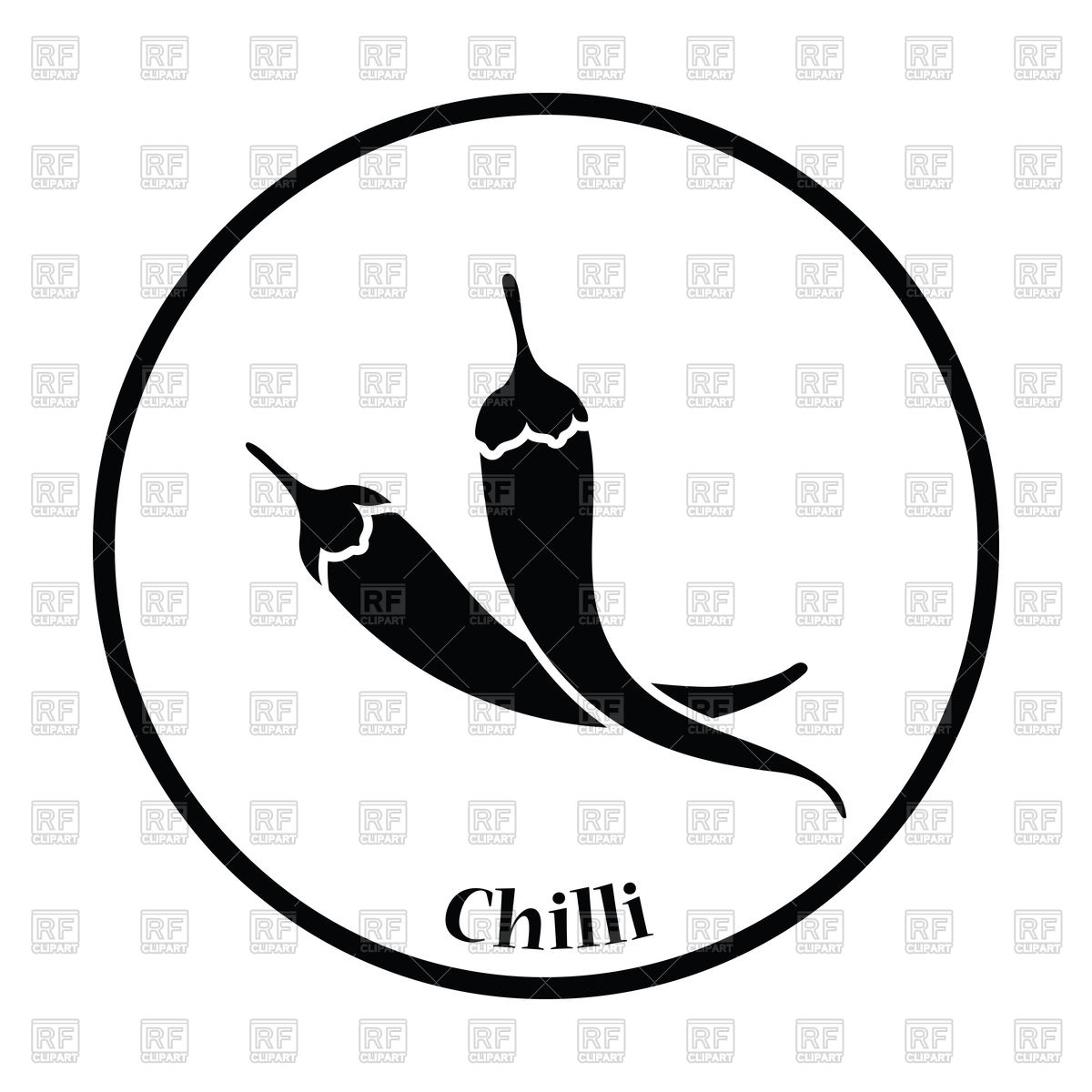 1200x1200 Chili Pepper Icon Vector Image Vector Artwork Of Signs, Symbols