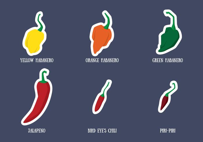 700x490 Habanero And Chili Vector