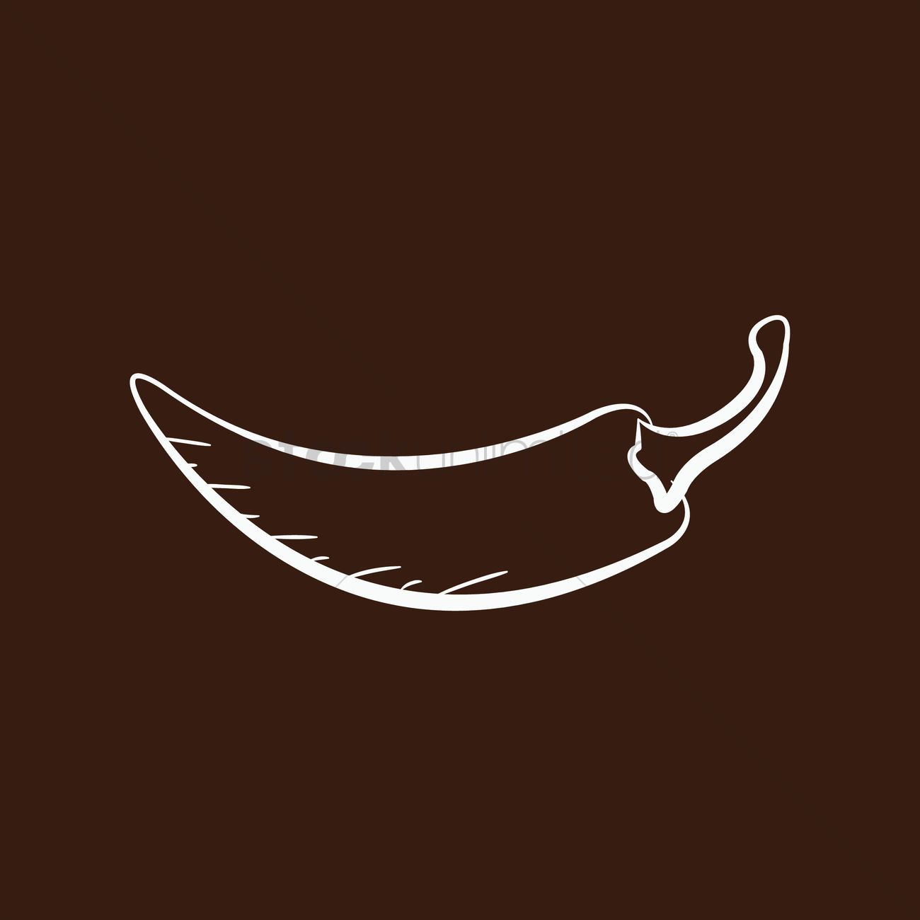 1300x1300 Chili Vector Image