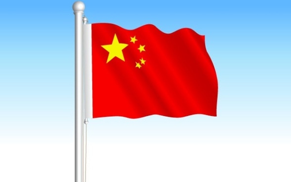 589x368 China Flag Free Vector Download (2,936 Free Vector) For Commercial