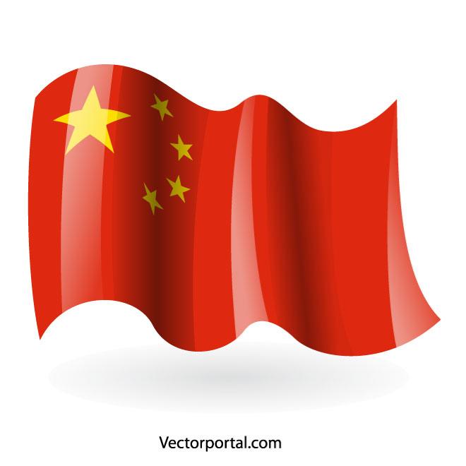 660x660 Chinese Flag Vector Image