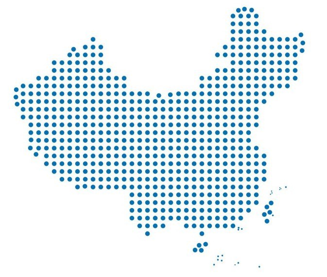673x570 Free Dotted China Map Vector
