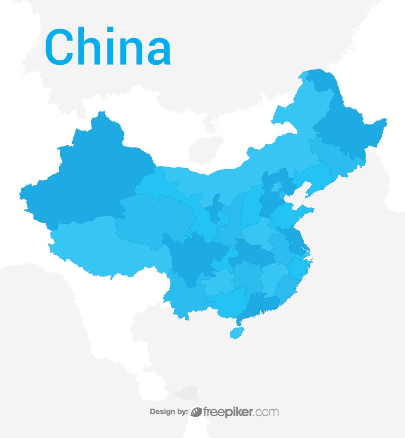 800x865 Freepiker China Map Vector