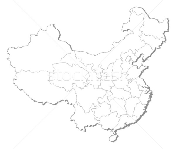 600x510 Map Of China Vector Illustration Steffen Hammer (Schwabenblitz