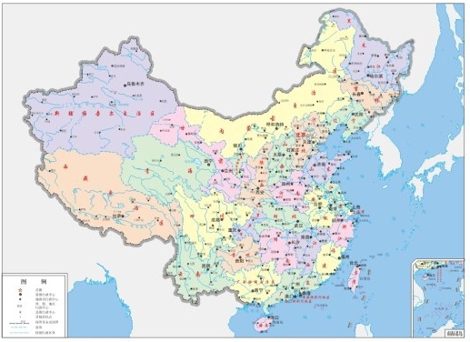 517x376 Map Of China Fourcolor Vector Free Vector In Coreldraw Cdr ( .cdr