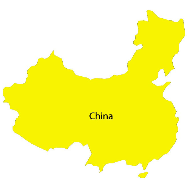 660x660 China Vector Map