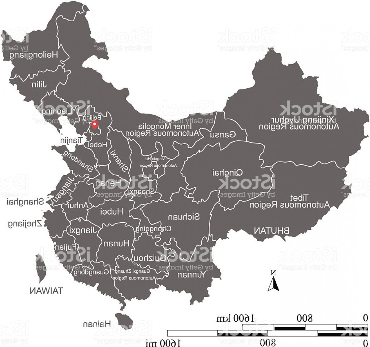 1228x1154 China Map Vector Outline With Scales And States Or Provinces Gm
