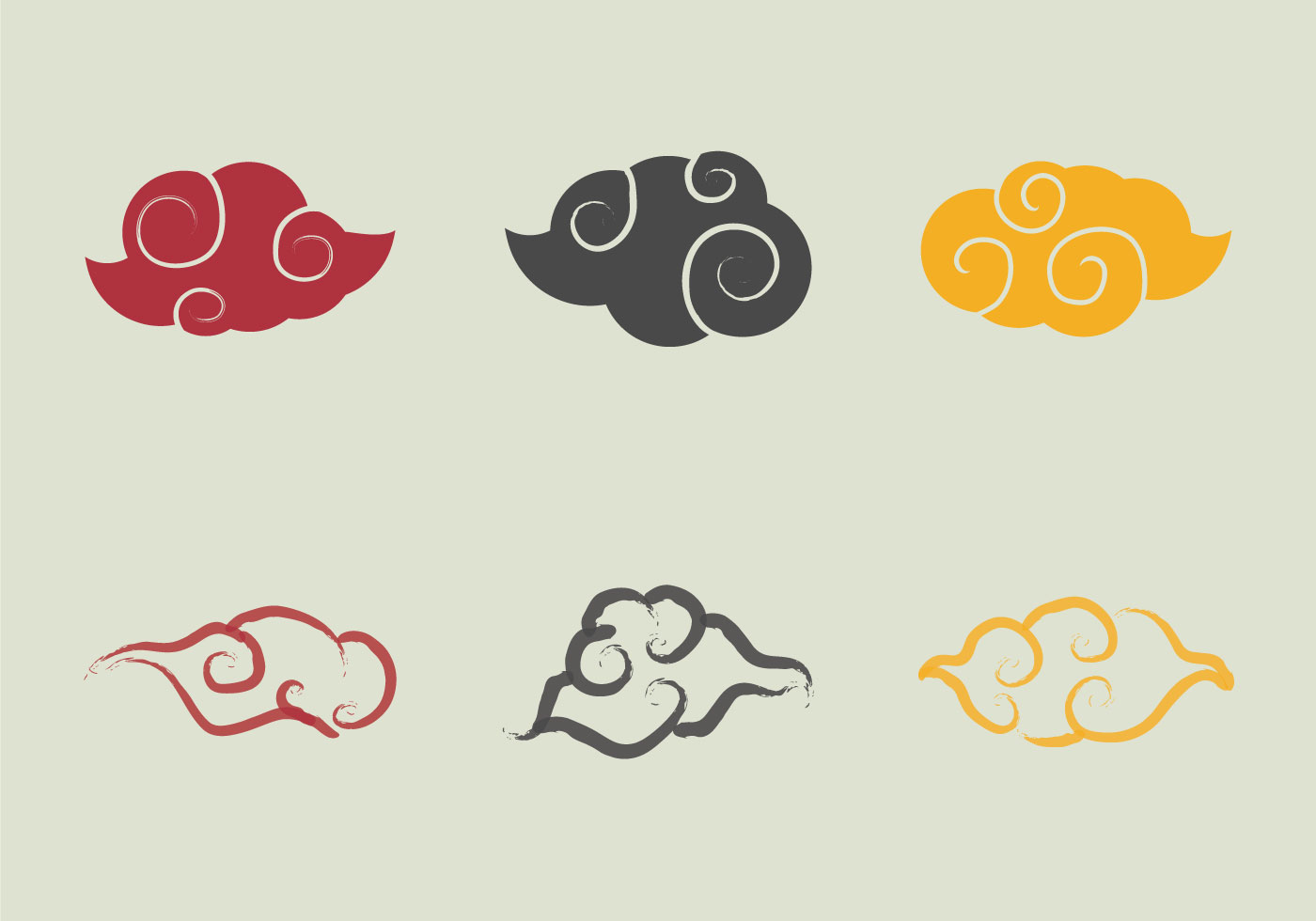 1400x980 Owncloud Client Run As Service Permission, Chinese Cloud Vector