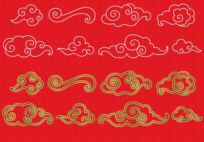 700x490 Chinese Cloud Vectors