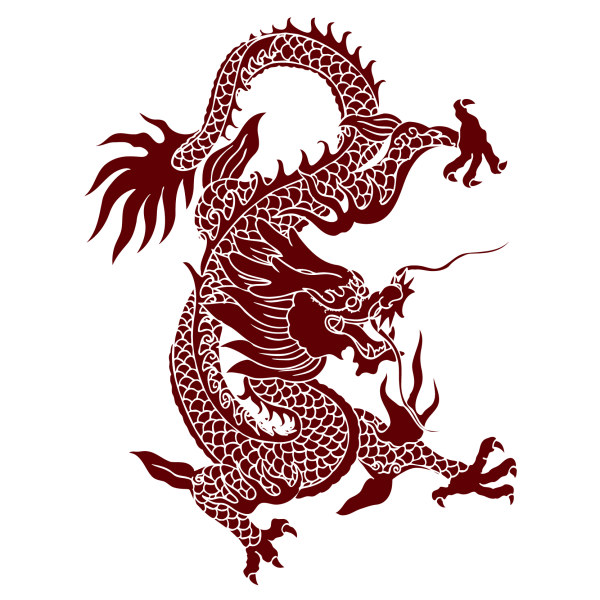 600x600 Chinese Dragon Creative Vector Material Free Download