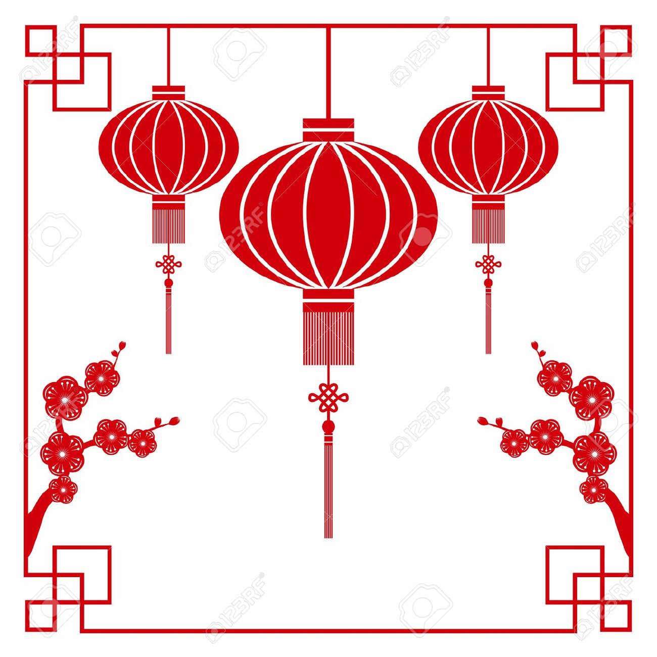 1300x1300 Chinese Lantern Clipart