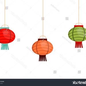 300x300 Stock Illustration Abstract Outline Chinese Lantern Vector