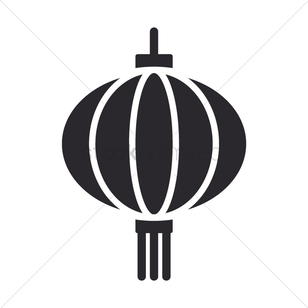 1300x1300 Chinese Lantern Vector Image