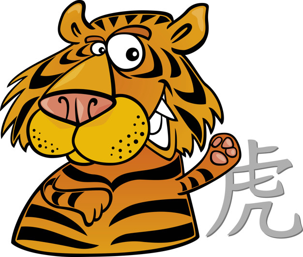 626x530 Tiger Chinese Horoscope Sign Vector Premium Download