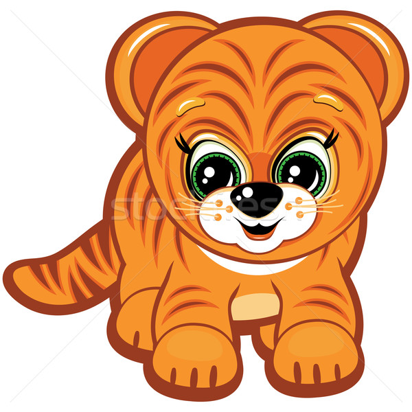 600x600 Vector Little Tiger