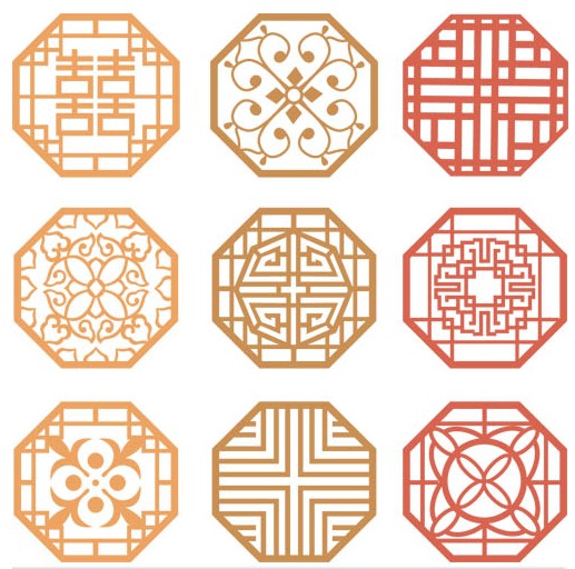 517x512 Chinese Color Ornaments Vector Ai Format Free Vector Download