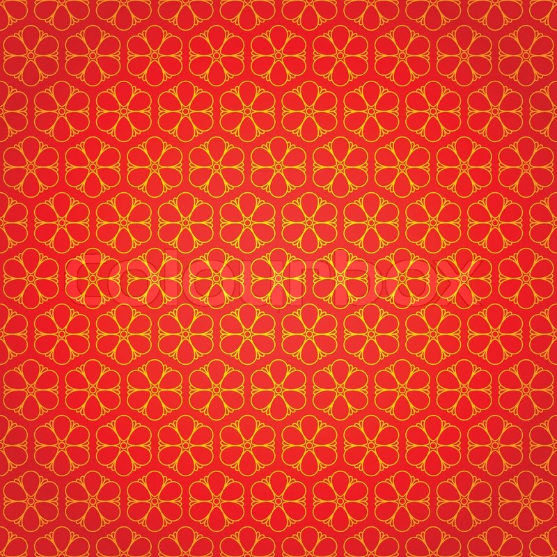 800x800 National Chinese Seamless Pattern With Flowers. Chinese New Year