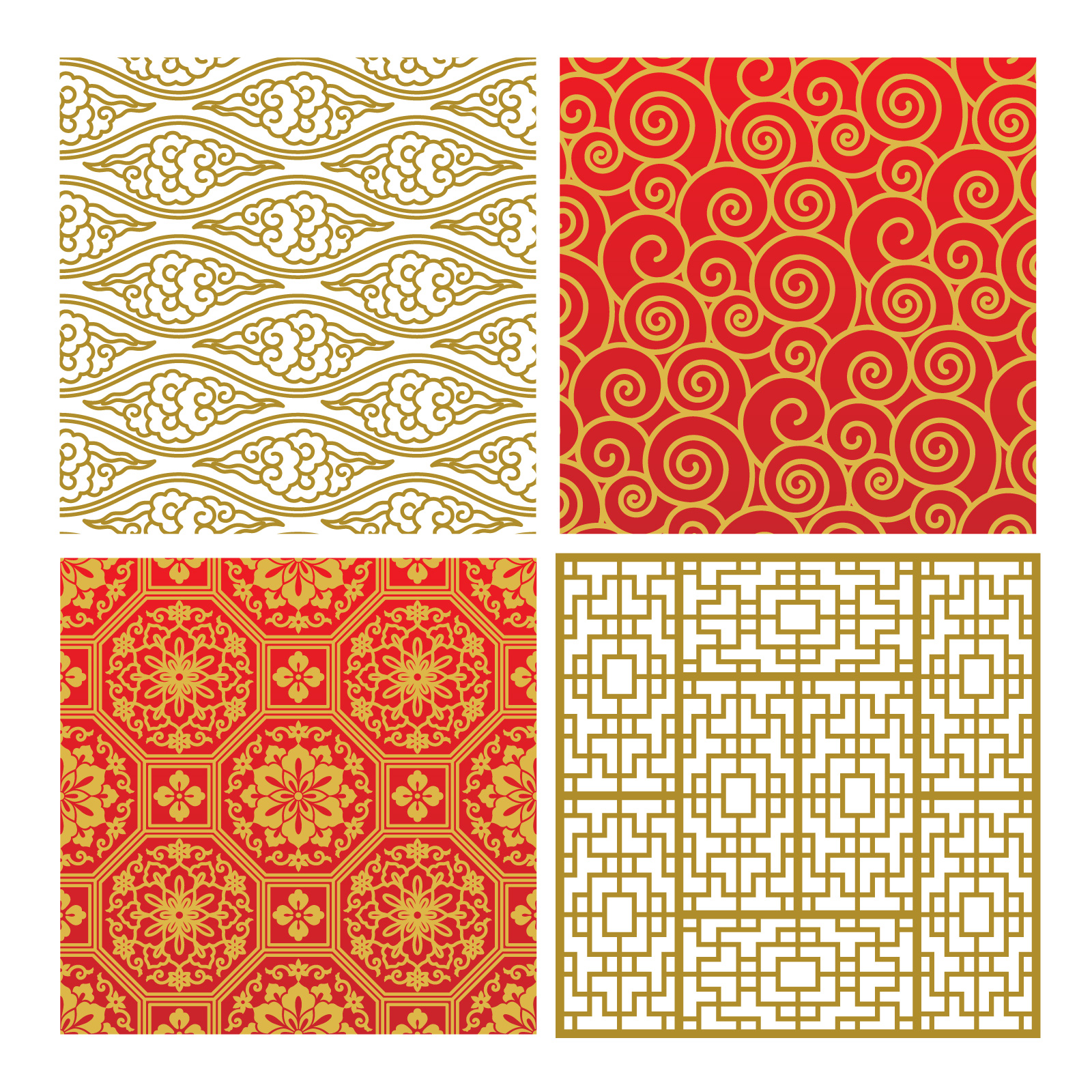 1600x1600 Auspicious Clouds Xiangyun Pattern Background Vector Material