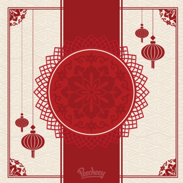 600x600 Traditional Chinese Background Template Free Vector In Adobe