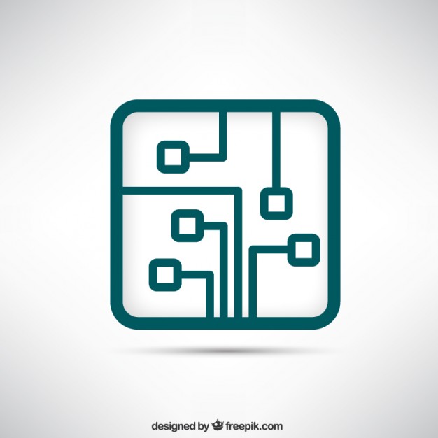 626x626 Circuit Board Logo Vector Free Download