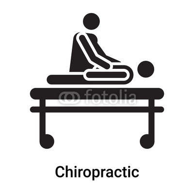 400x400 Chiropractic Icon Vector Sign And Symbol Isolated On White