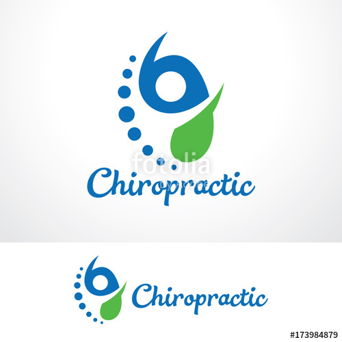500x500 Chiropractic Logo Template Design Vector, Emblem, Design Concept