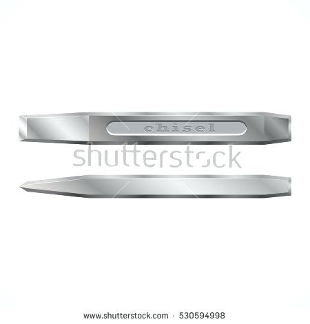 450x470 Metal Chisel Tool Is A On White Background Vector Illustration