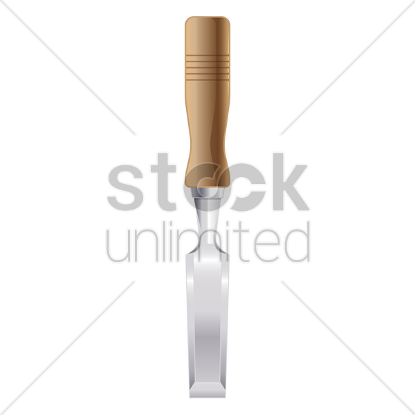 600x600 Wood Chisel Vector Image