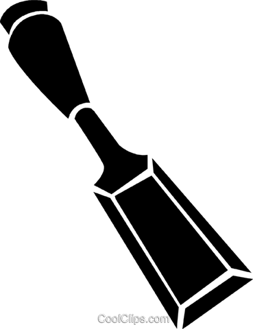 369x480 Chisel Royalty Free Vector Clip Art Illustration Vc024970