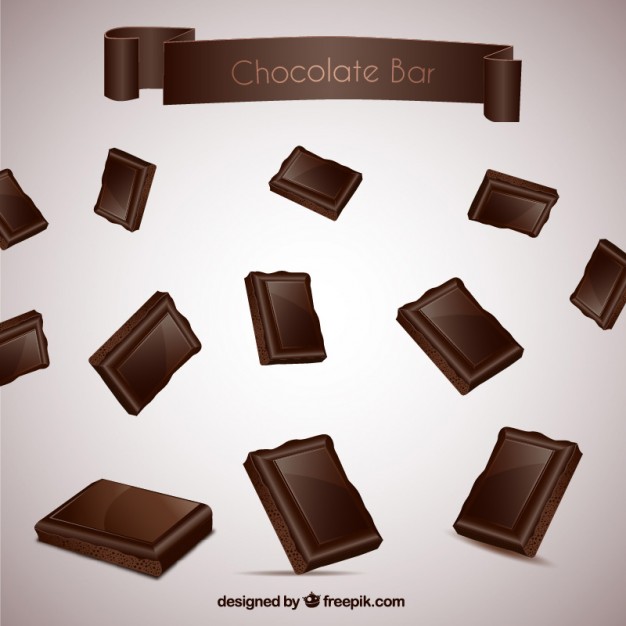 626x626 Dark Chocolate Bar Vector Free Download
