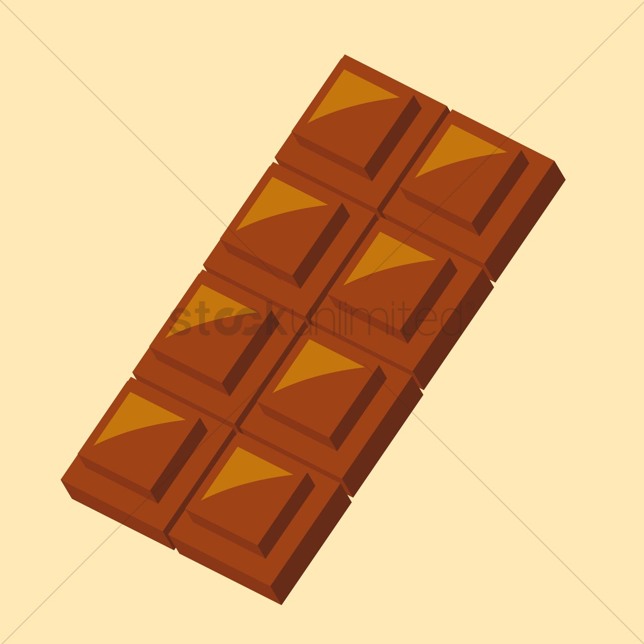 1300x1300 Chocolate Bar Vector Image