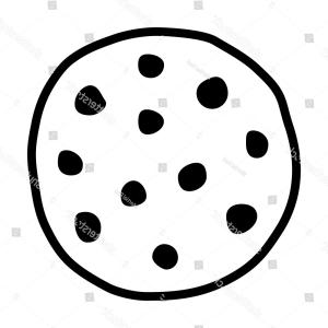 300x300 Chocolate Chip Cookie Line Art Icon Sohadacouri
