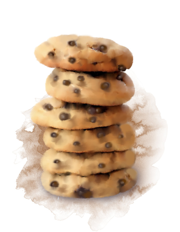626x810 Chocolate Chip Cookies Vector Premium Download