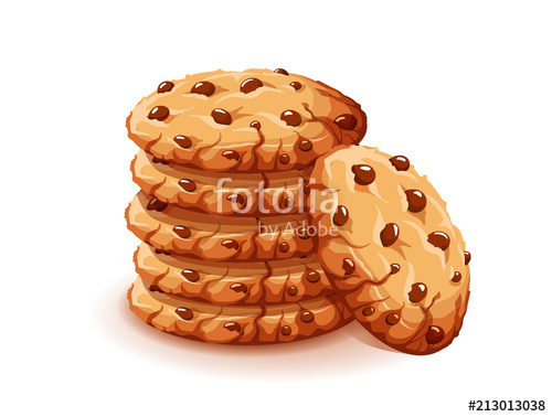 500x378 Vector Chocolate Crumbs Chips Isolated On White Background