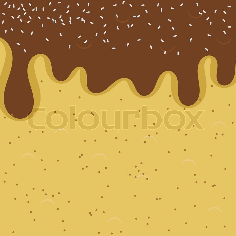800x800 Vector Illustration Background Of Chocolate Chip Cookies Stock