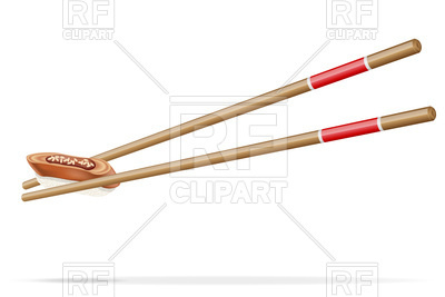 400x267 Sushi With Chopsticks Vector Image Vector Artwork Of Food And