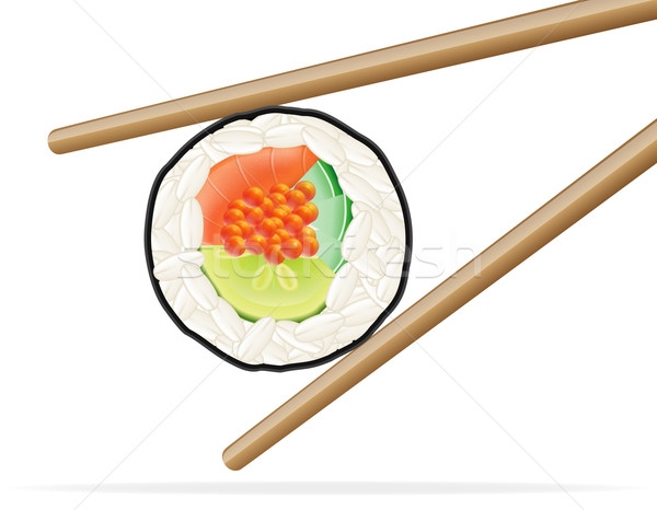 600x466 Sushi And Chopsticks Vector Illustration Vector Illustration