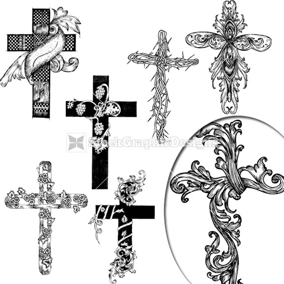 578x578 Simple Christian Cross Designs Vector