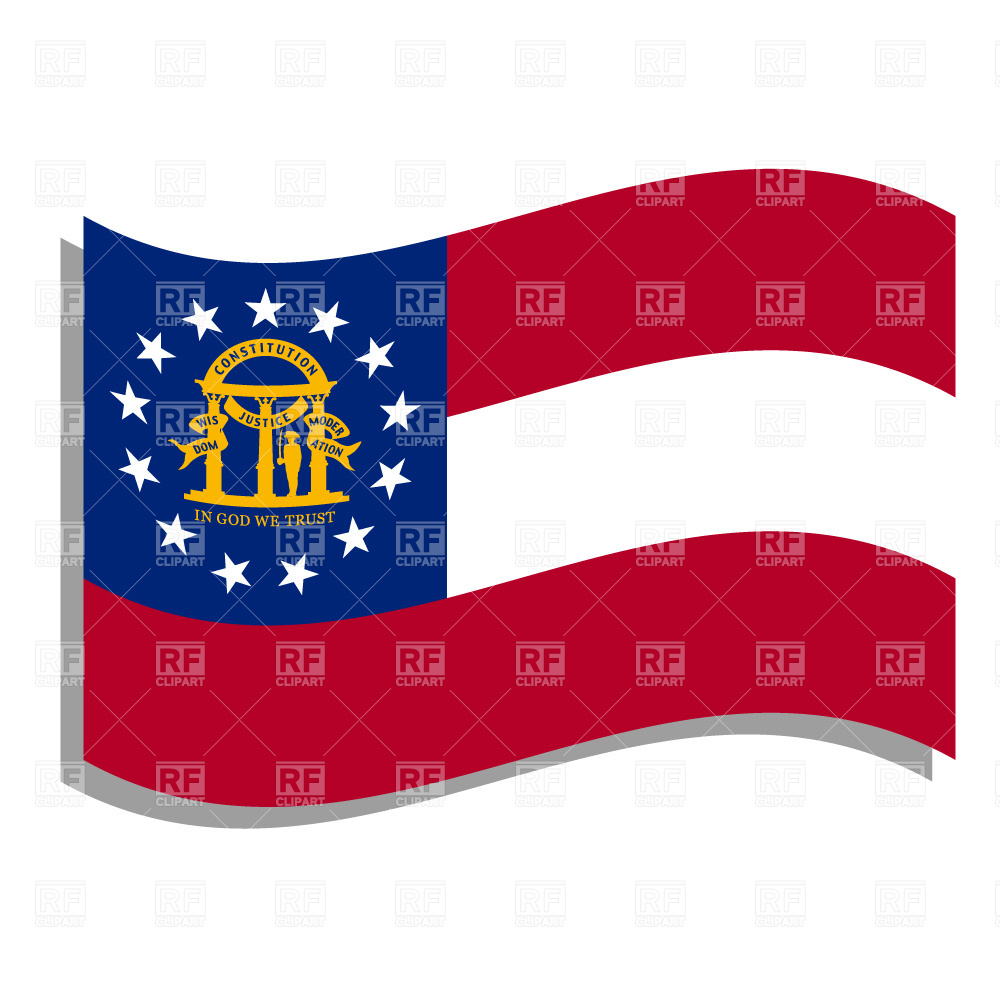 1000x1000 Georgia State Flag Vector Image Vector Artwork Of Signs, Symbols