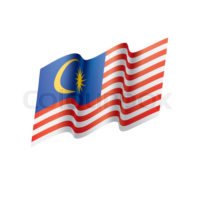 800x800 Malaysia Flag, Vector Illustration On A White Background Stock