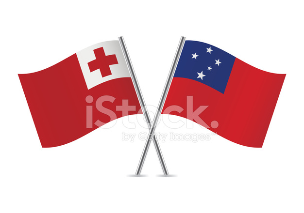 626x440 Samoa And Tonga Stock Vector