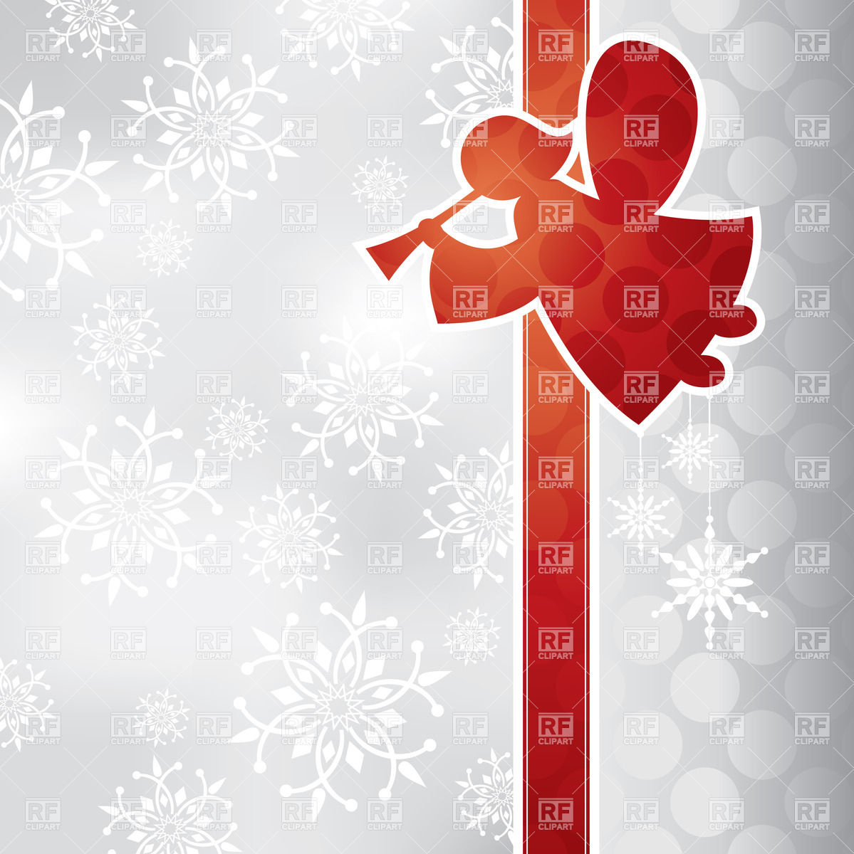1199x1200 Christmas Background With Angel Vector Image Vector Artwork Of