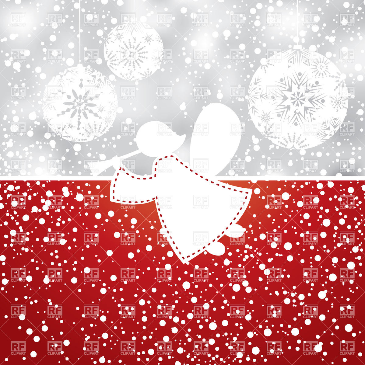 1199x1200 Abstract Christmas Background With Angel Vector Image Vector
