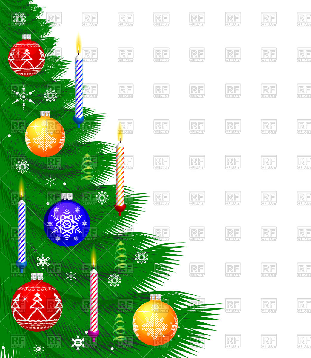 1042x1200 Christmas Background With Decorated Tree Vector Image Vector