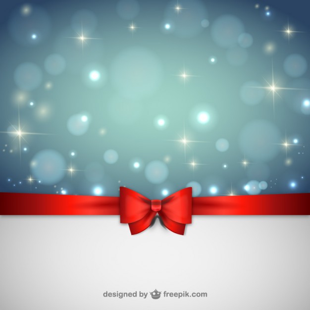 626x626 Christmas Background With Red Ribbon Vector Free Download