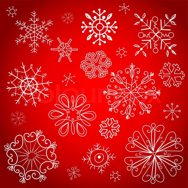 800x800 Red Christmas Background, Vector Illustration Stock Vector