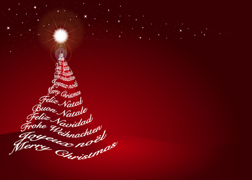 500x357 Red Style Christmas Background Art Vector 03 Free Download