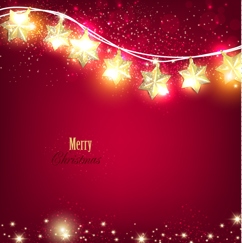 800x805 Flash Stars Christmas Red Background Vector Free Download Free